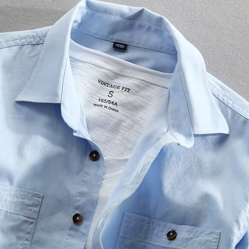 Bayline™ | Katoenen Shirt Met Lange Mouwen