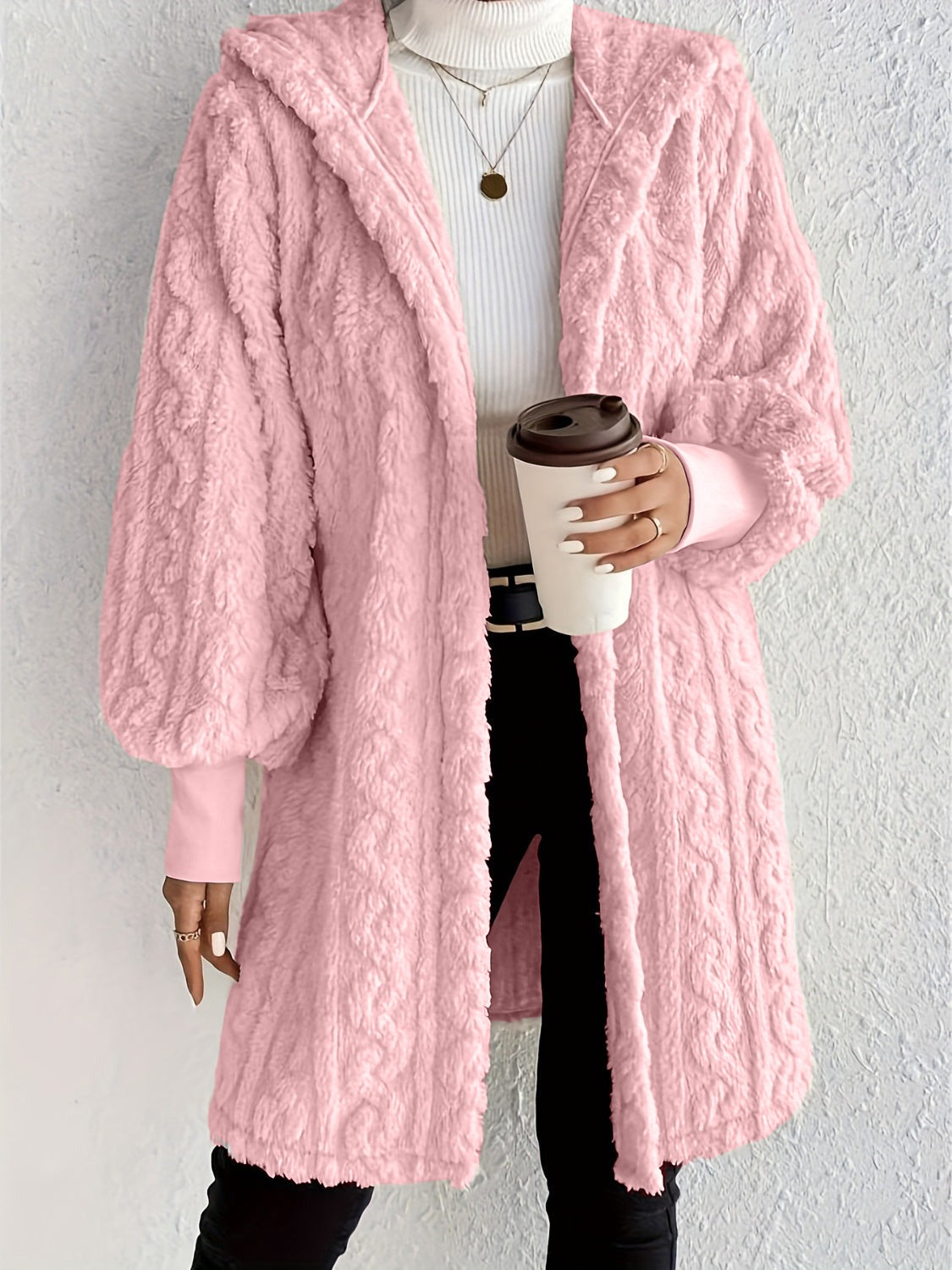 Bayline™ | Pluche Fleece Zacht Halflang Damesjas