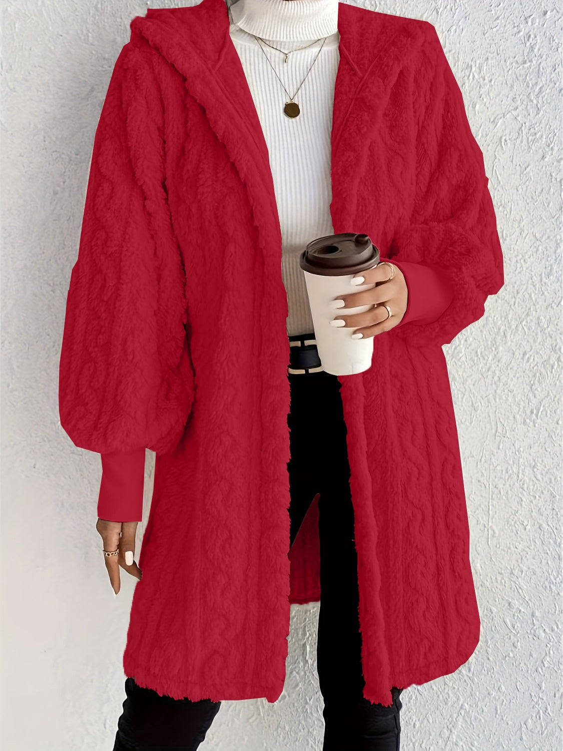 Bayline™ | Pluche Fleece Zacht Halflang Damesjas