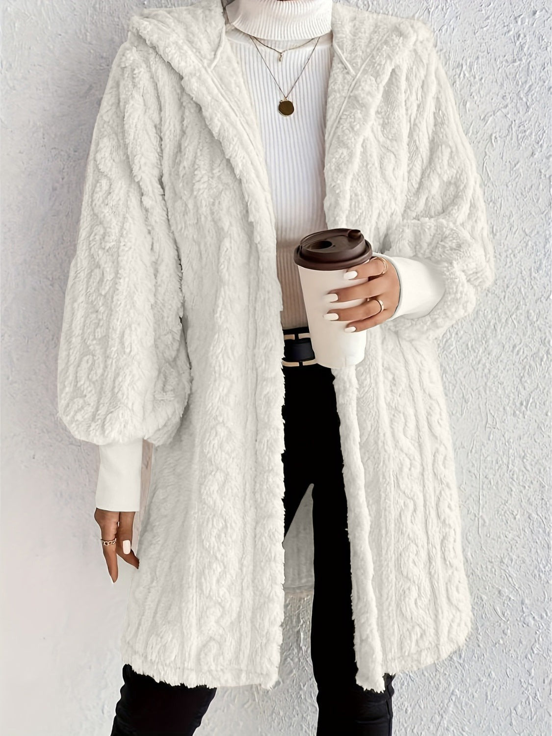 Bayline™ | Pluche Fleece Zacht Halflang Damesjas