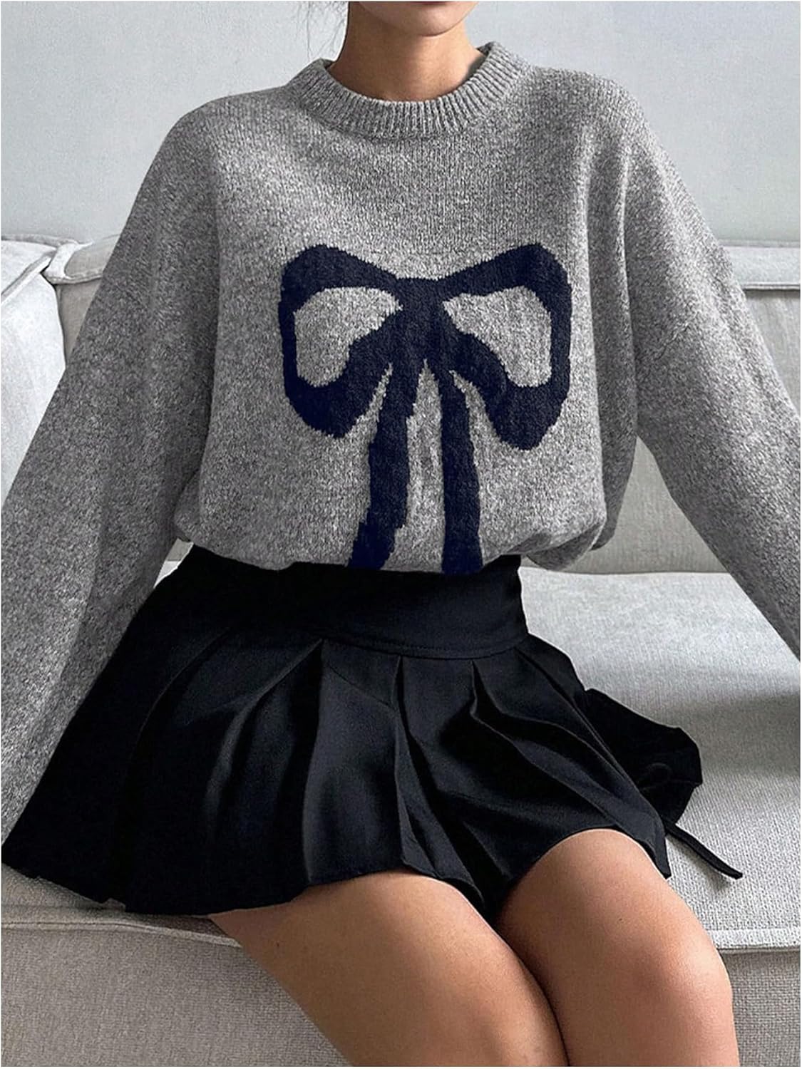 Bayline™ | Strik-Knoop Oversized Gebreide Trui