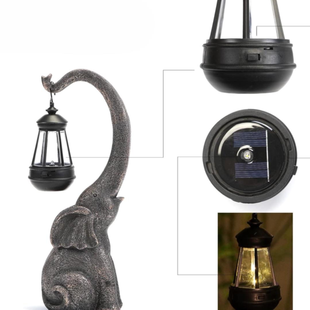 Bayline™ | Betoverde Olifant Solar Lamp