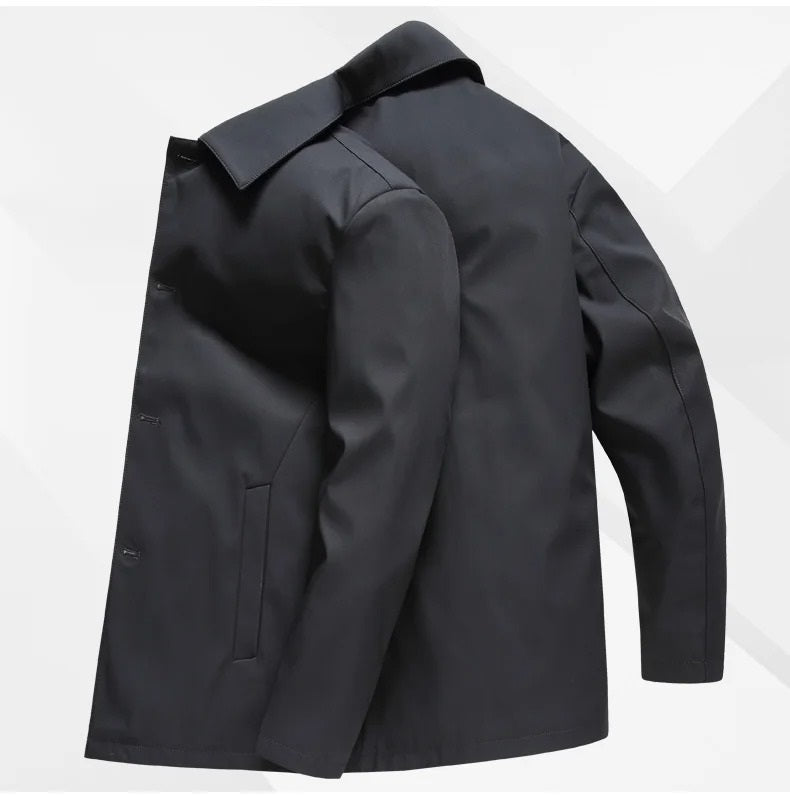 Bayline™ | Heren Lange Winddichte Fleece Jas