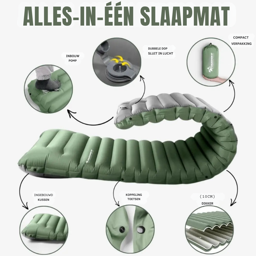 Bayline™ | Groene Wolk Ultra Comfort Slaapmat