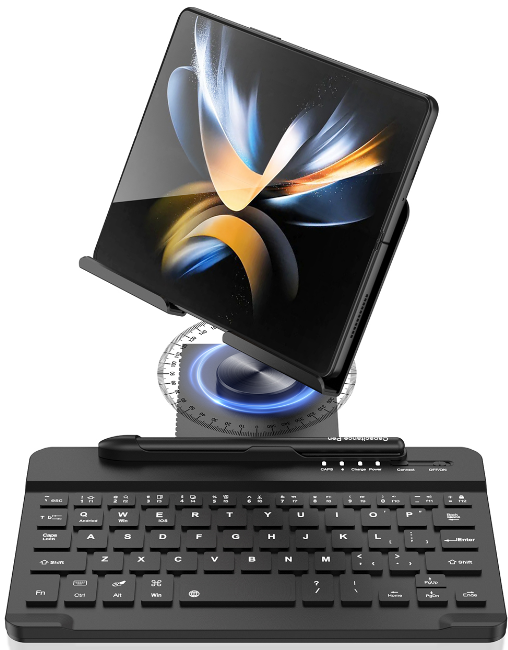 Bayline™ | Bureaustandaard en Bluetooth-Toetsenbord Voor Samsung Galaxy Z Fold Series