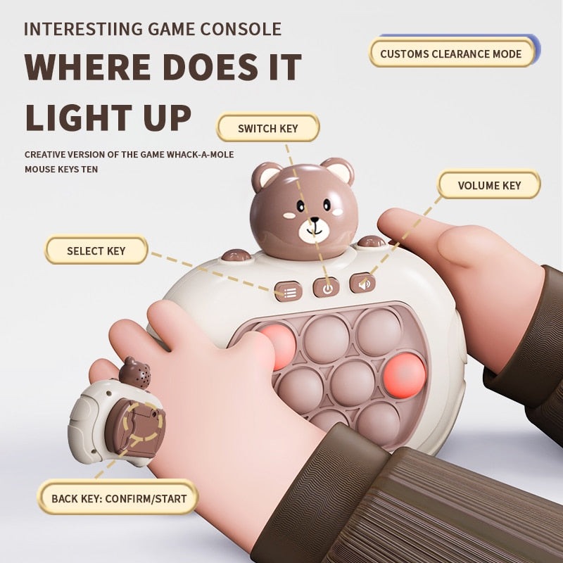 Quick push game machine voor kinderen