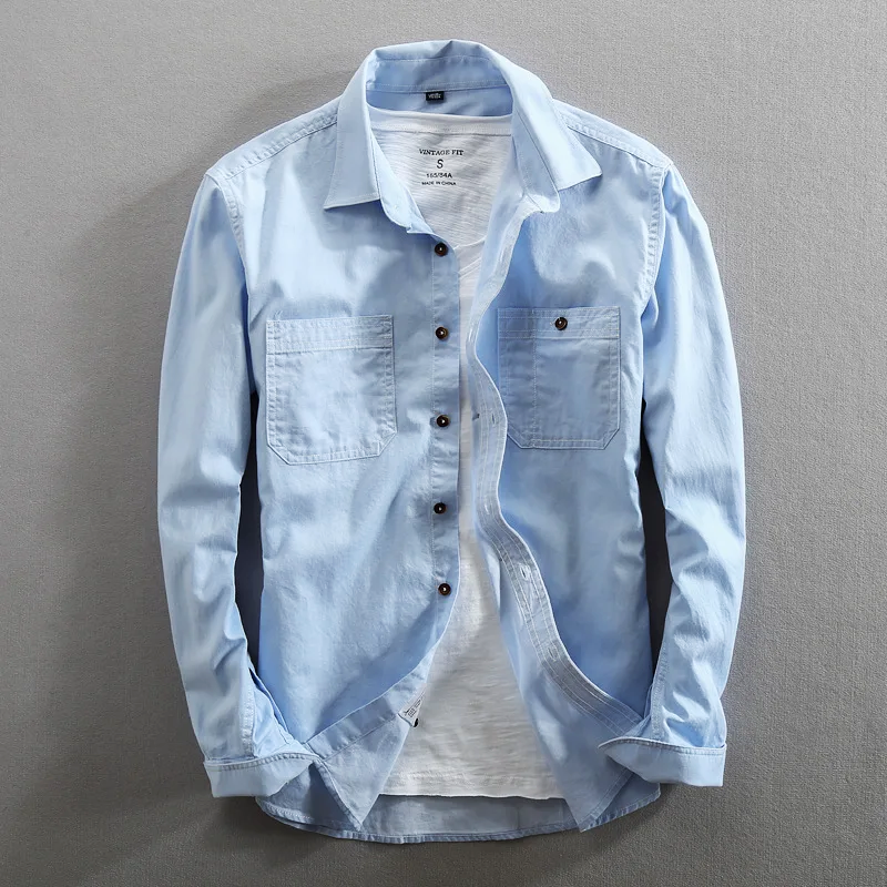 Bayline™ | Katoenen Shirt Met Lange Mouwen