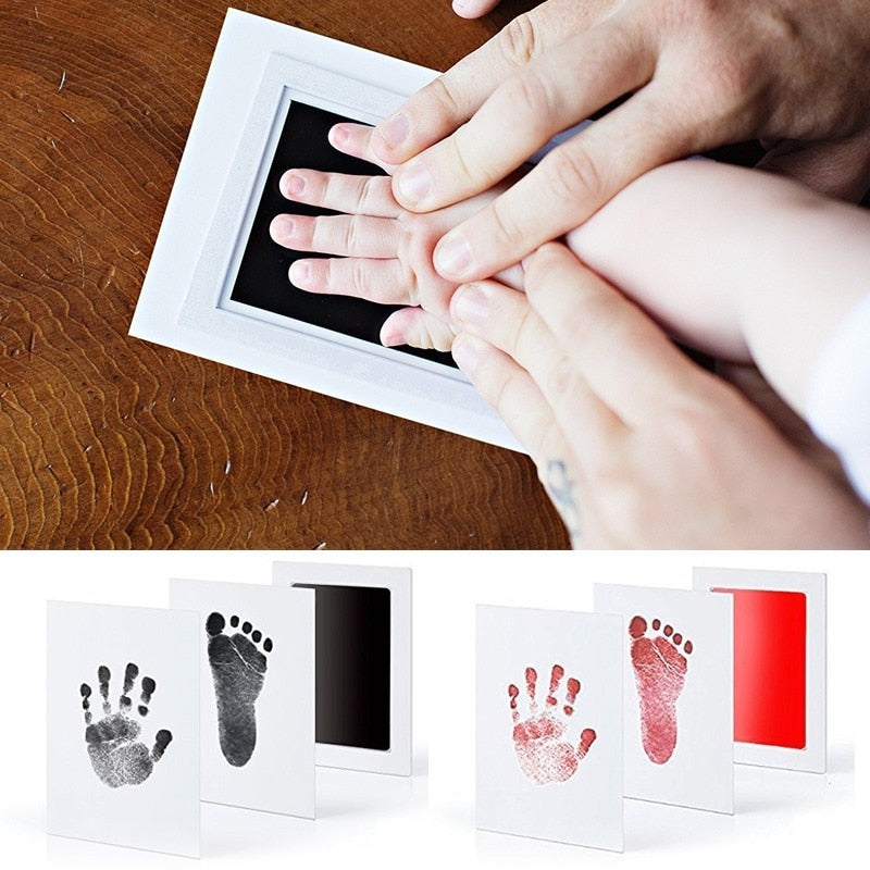 Baby hand- en voetprint inktkussen set
