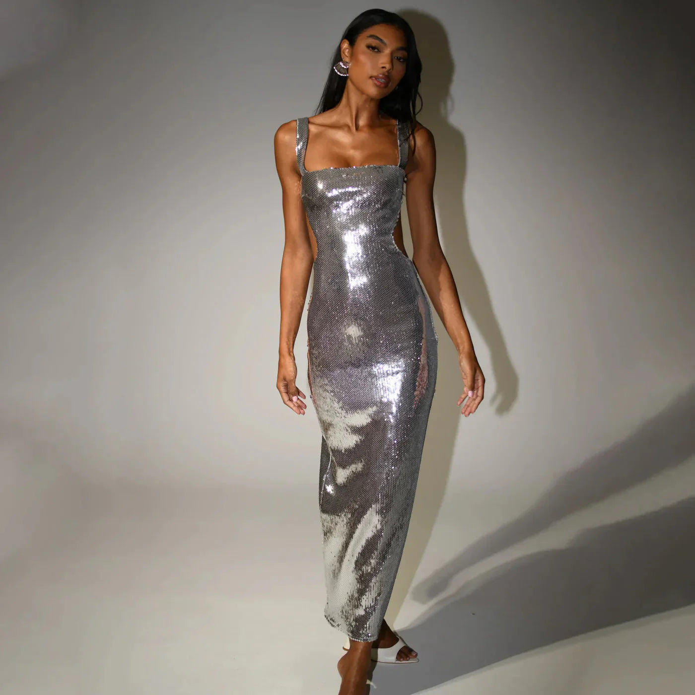 Bayline™ | Maxi Jurk - Zilver