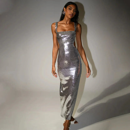 Bayline™ | Maxi Jurk - Zilver