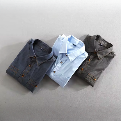 Bayline™ |  Katoenen Shirt Met Lange Mouwen