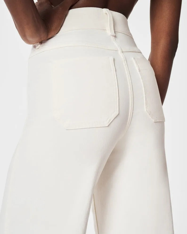 Bayline™ | Buik Controle Bijgesneden Breed-Benen Jeans