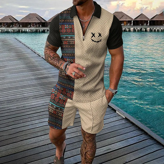 Bayline™ | Tijdreiziger Poloshirt & Korte Broek