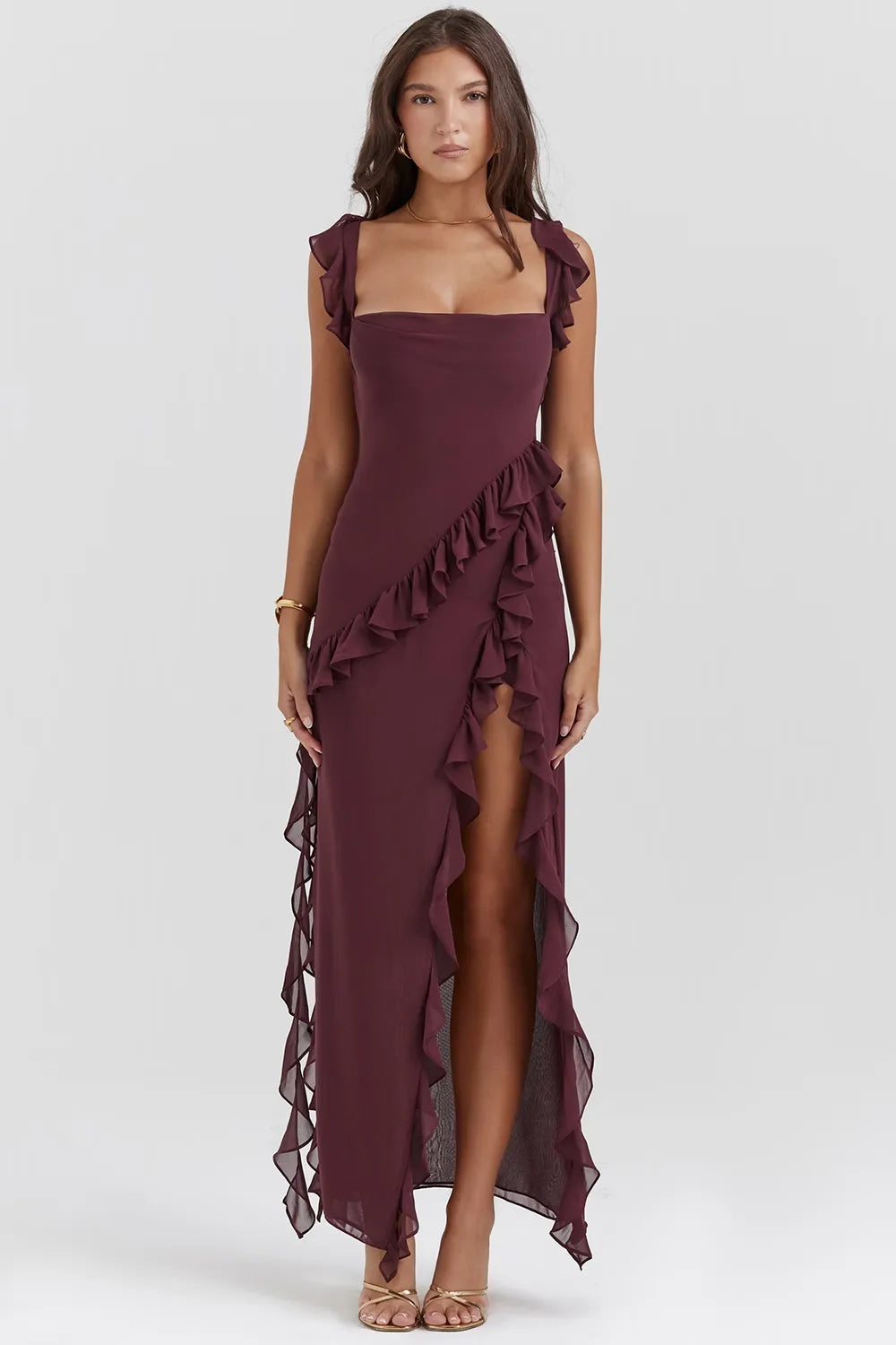 Bayline™ | Vv Midi Jurk - Bes