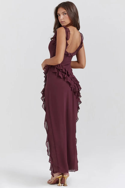 Bayline™ | Vv Midi Jurk - Bes