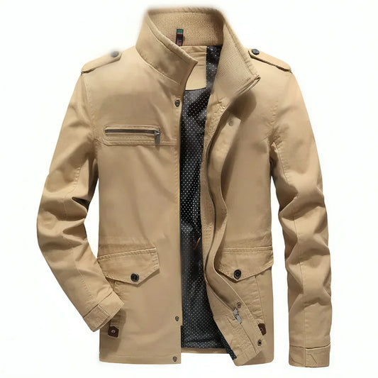 Bayline™ | Staande Kraag Militaire Stijl Jas