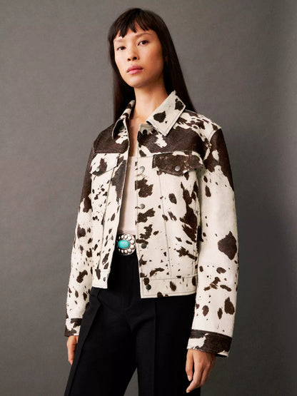 Bayline™ | Faux Bontjas Met Koeienprint