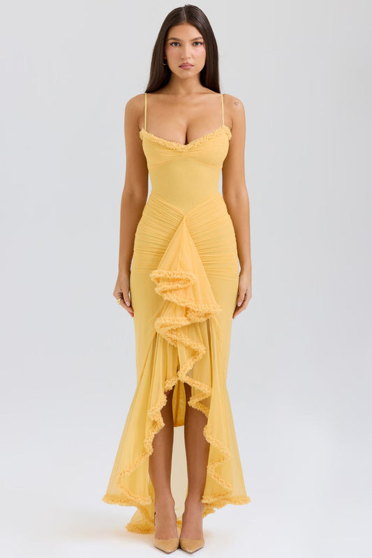 Bayline™ | Kriss Maxi Dress Geel