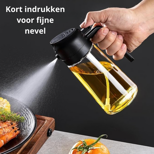 EcoSpritz™ glazen oliespuitfles| Geen rommel en overbodige plastic flessen olie meer!