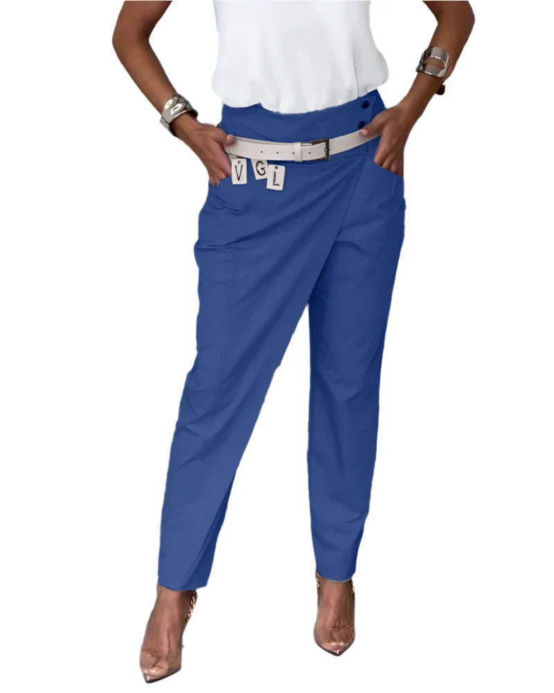 Elina™ | Patchworkbroek met riem