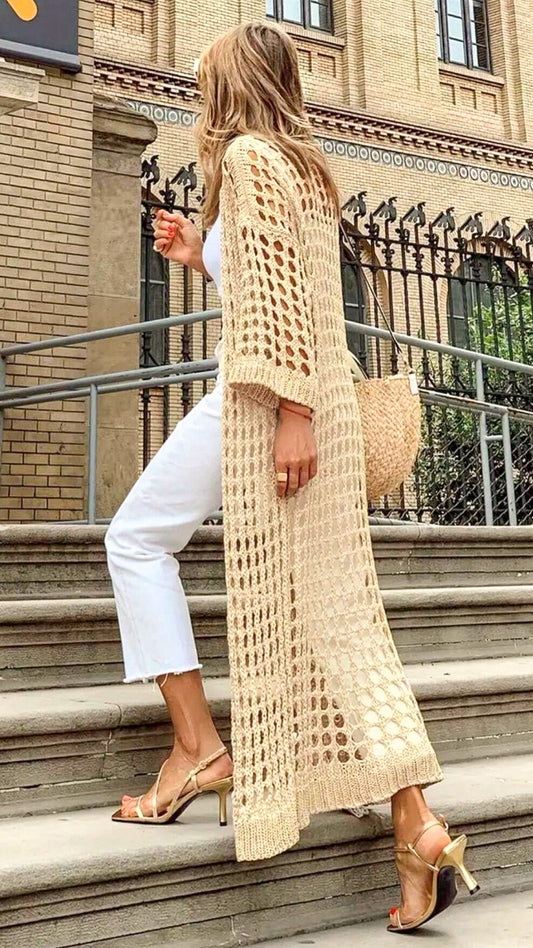 Bayline™ |  Mesh Vest Met Lange Mouwen Khaki