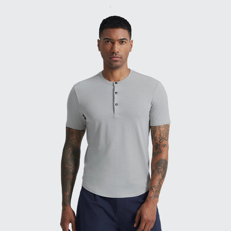 Bayline™ | Bamboe Henley T-Shirt