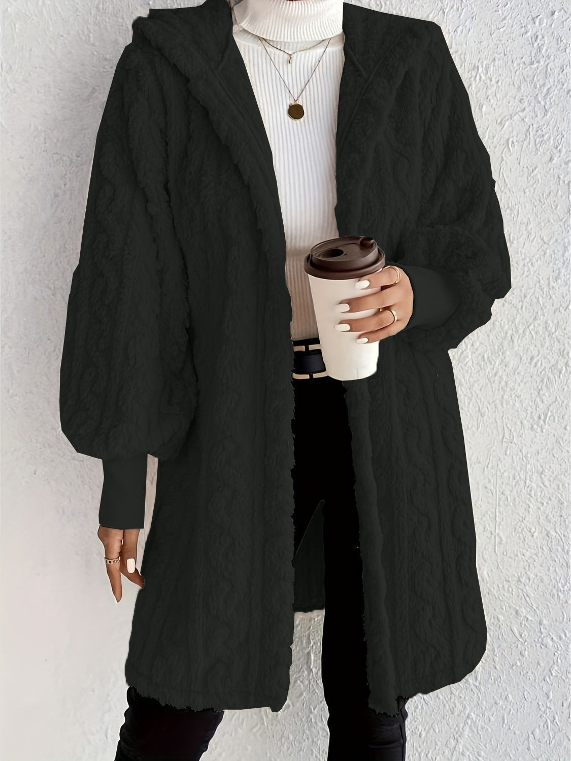 Bayline™ | Pluche Fleece Zacht Halflang Damesjas