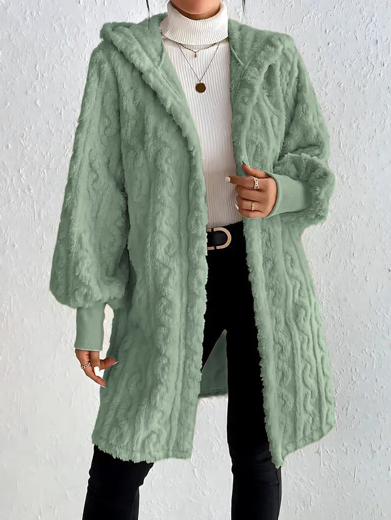 Bayline™ | Pluche Fleece Zacht Halflang Damesjas