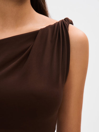 Bayline™ |  Espresso Mesh Maxi Jurk
