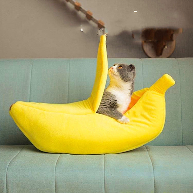 Bayline™ | Bananen Kattenbed Voor Comfortabel Slapen