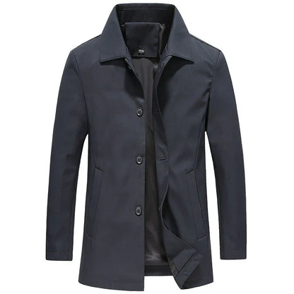 Bayline™ | Heren Lange Winddichte Fleece Jas