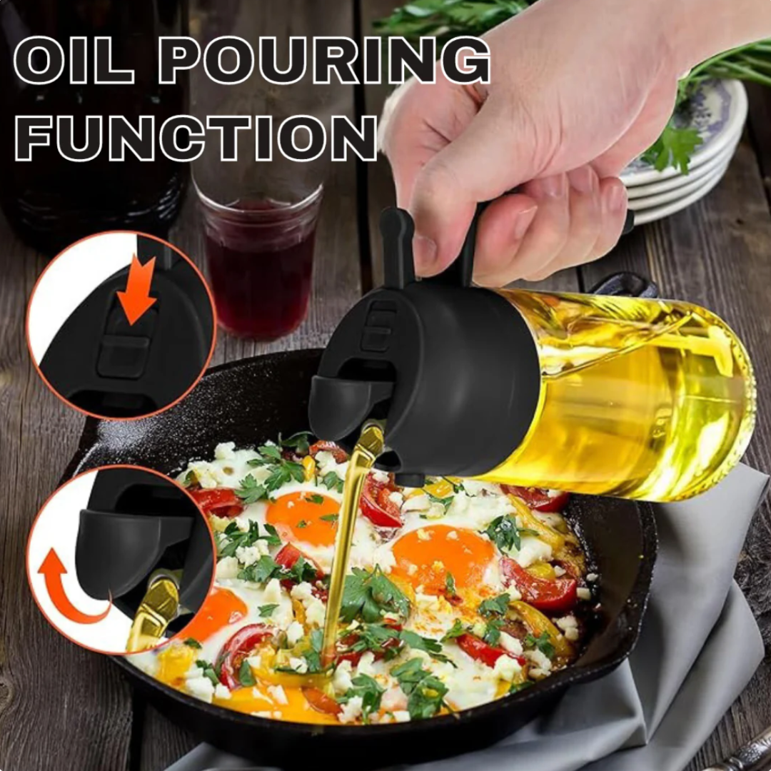 EcoSpritz™ glazen oliespuitfles| Geen rommel en overbodige plastic flessen olie meer!