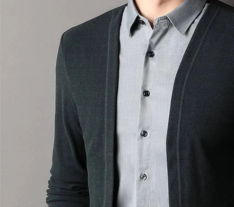 Bayline™ |  Gebreid Vest Met Overhemdkraag