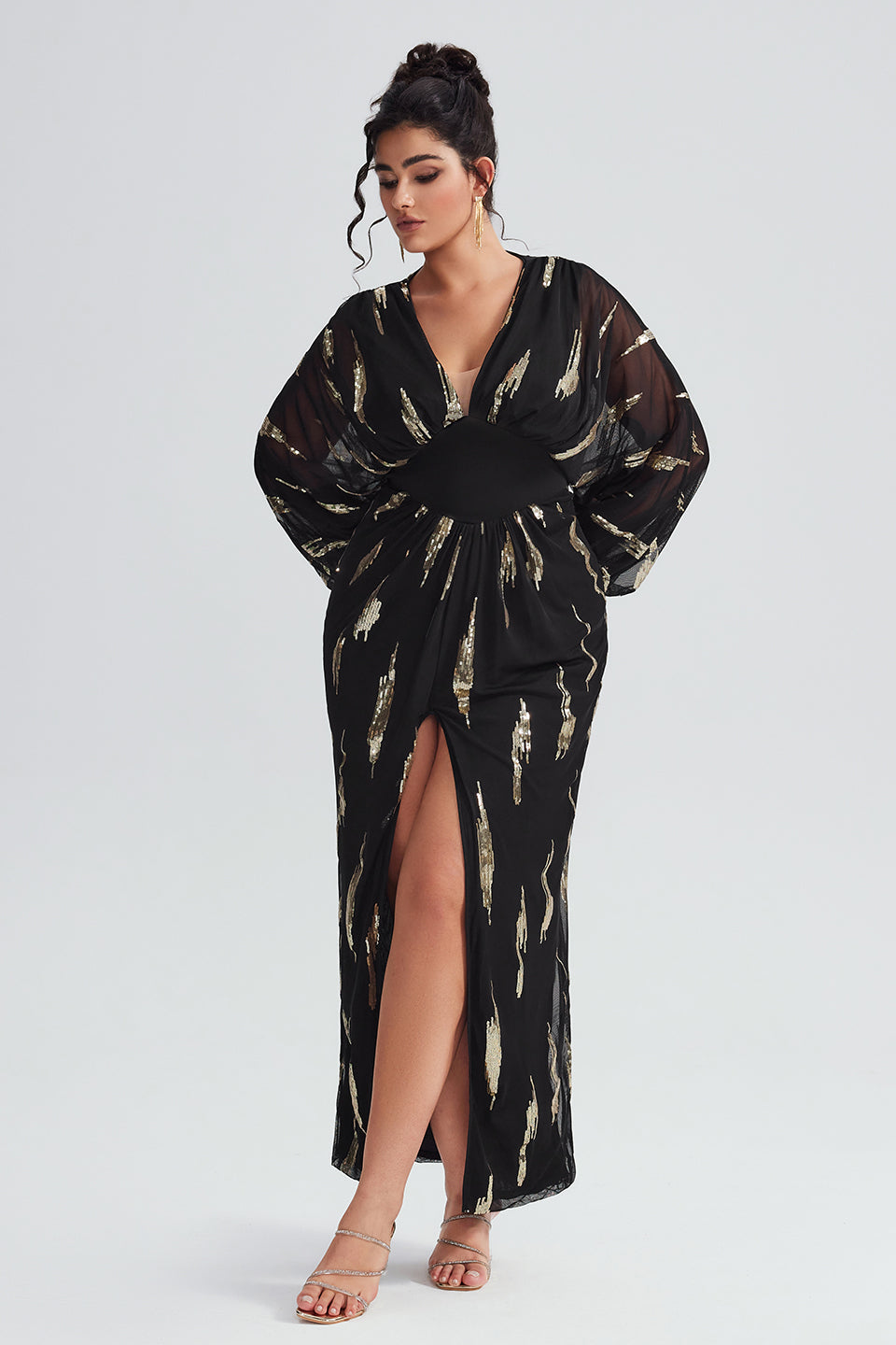Bayline™ |  Curveins Plus Size Paillettenjurk