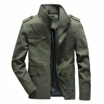 Bayline™ | Staande Kraag Militaire Stijl Jas
