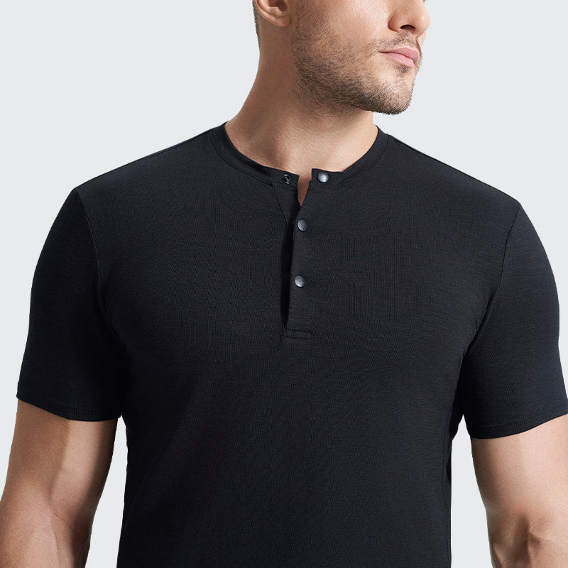 Bayline™ | Bamboe Henley T-Shirt