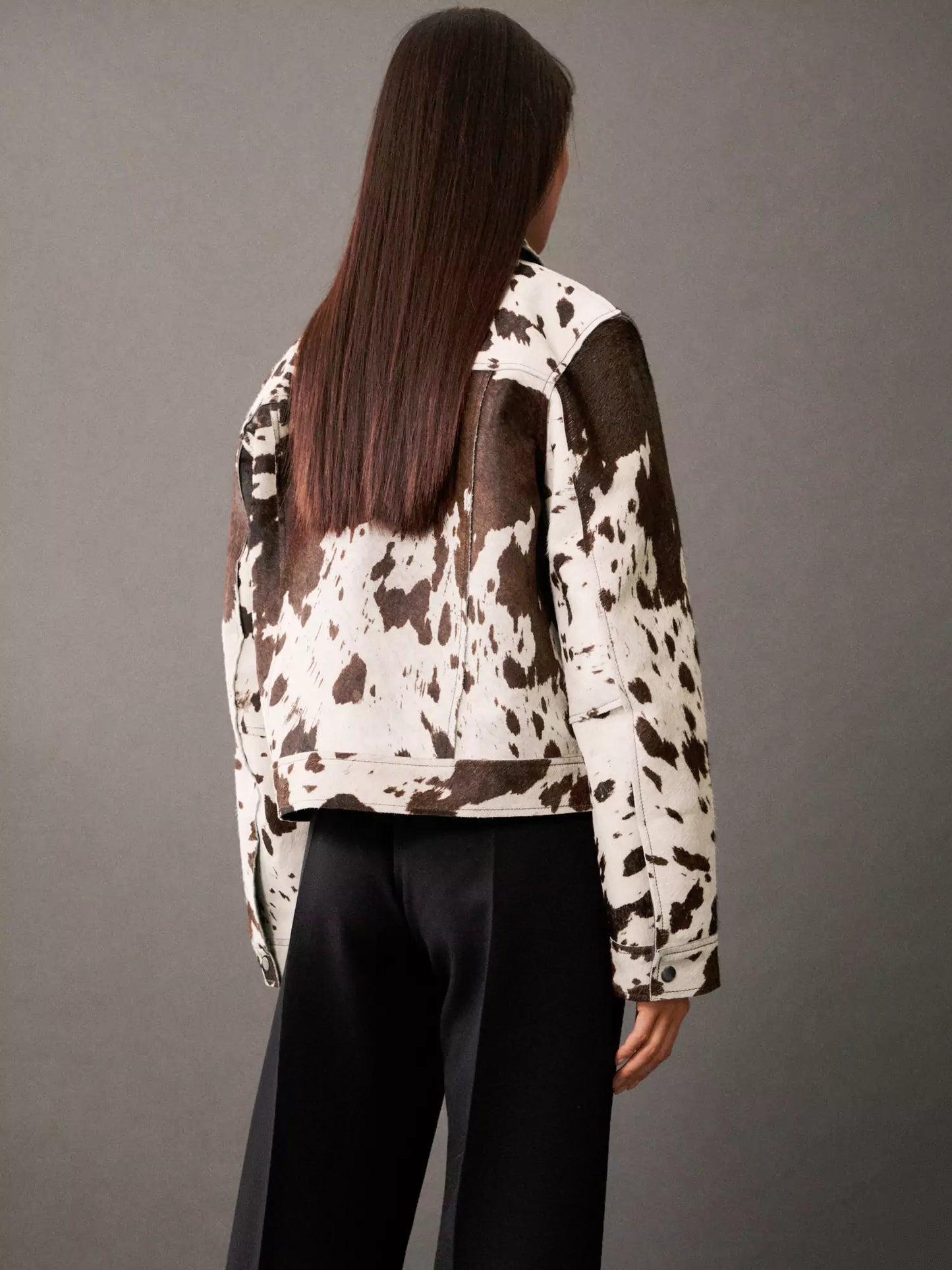 Bayline™ | Faux Bontjas Met Koeienprint