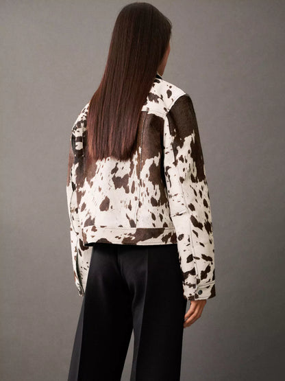 Bayline™ | Faux Bontjas Met Koeienprint