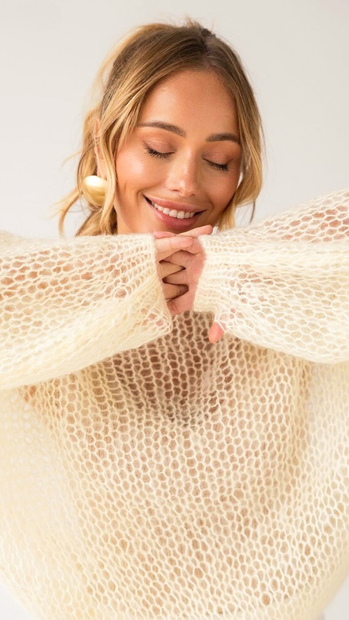 Bayline™ | Mesh Gebreide Pullover
