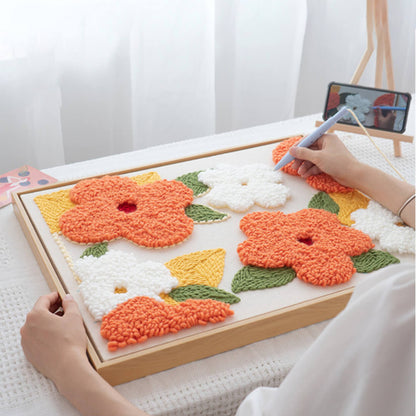 Bayline™ | Heldere Bloesems Punch Naaldenset Met Garen