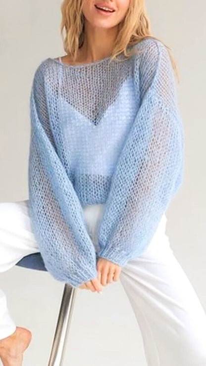 Bayline™ | Mesh Gebreide Pullover