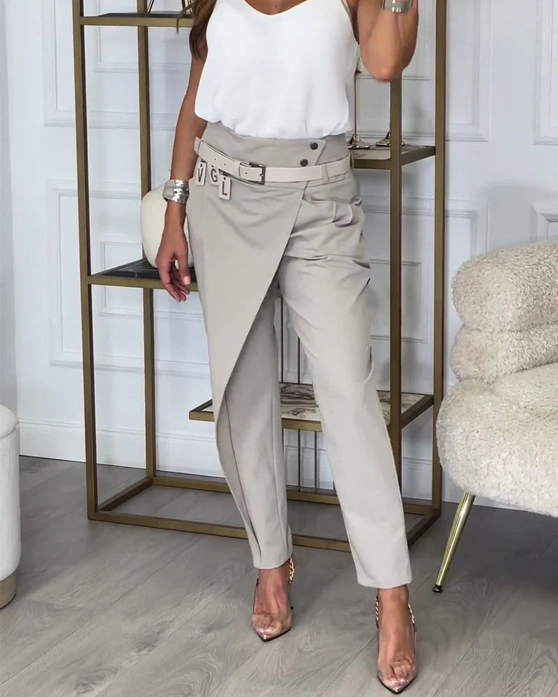 Elina™ | Patchworkbroek met riem