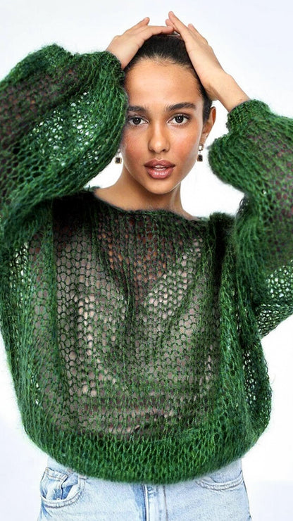 Bayline™ | Mesh Gebreide Pullover