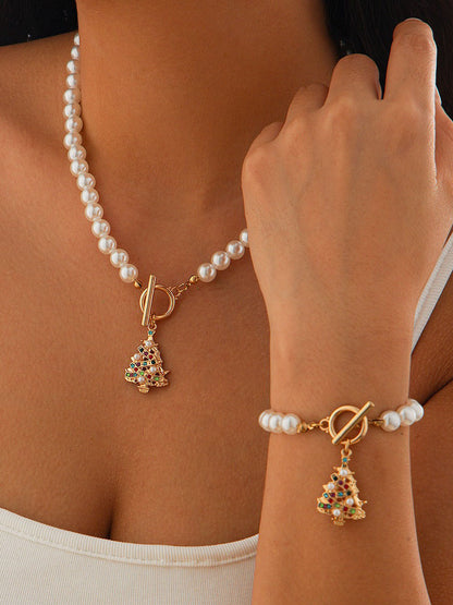 Bayline™ | Kerstboom Parel Holiday Gift Ketting Set