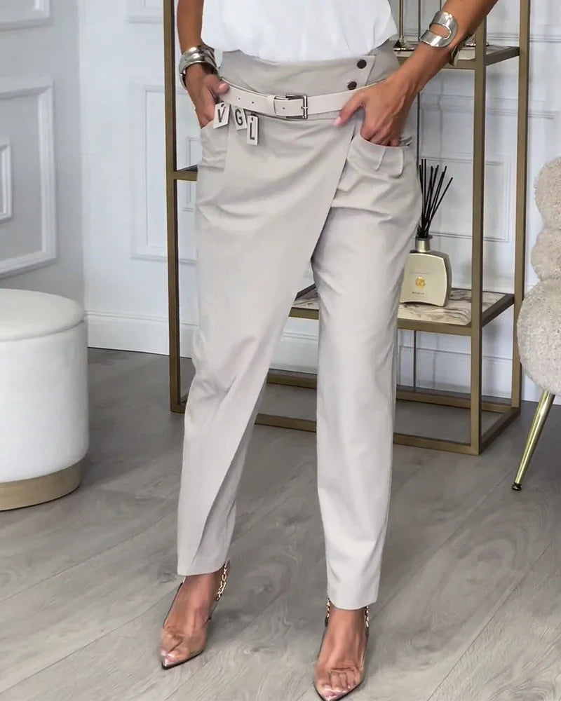 Elina™ | Patchworkbroek met riem