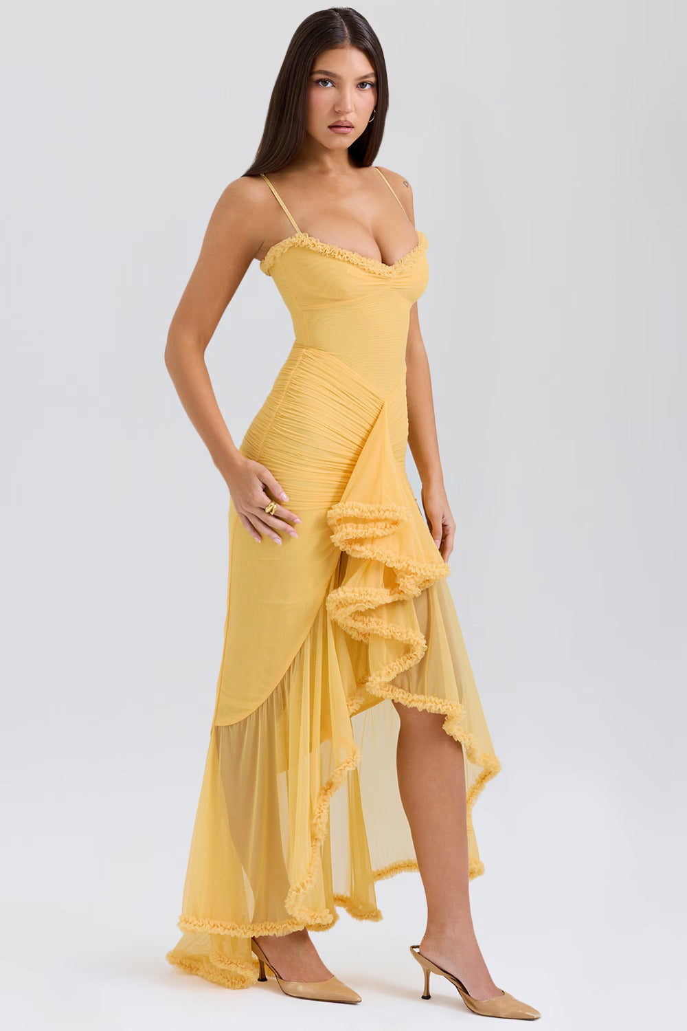Bayline™ | Kriss Maxi Dress Geel