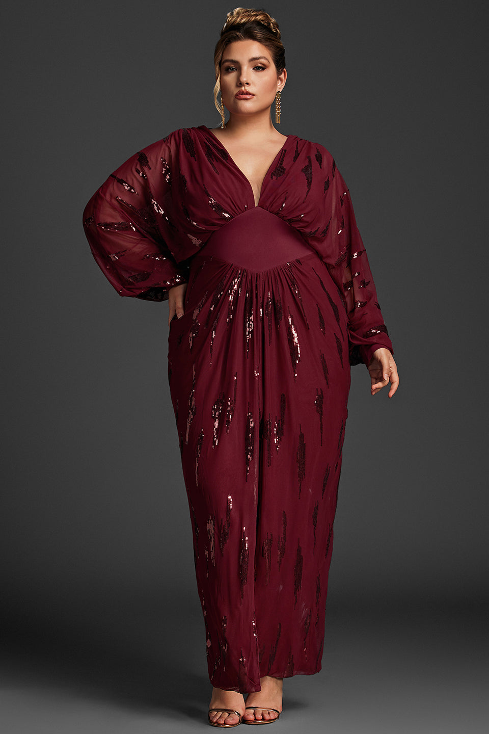 Bayline™ |  Curveins Plus Size Paillettenjurk