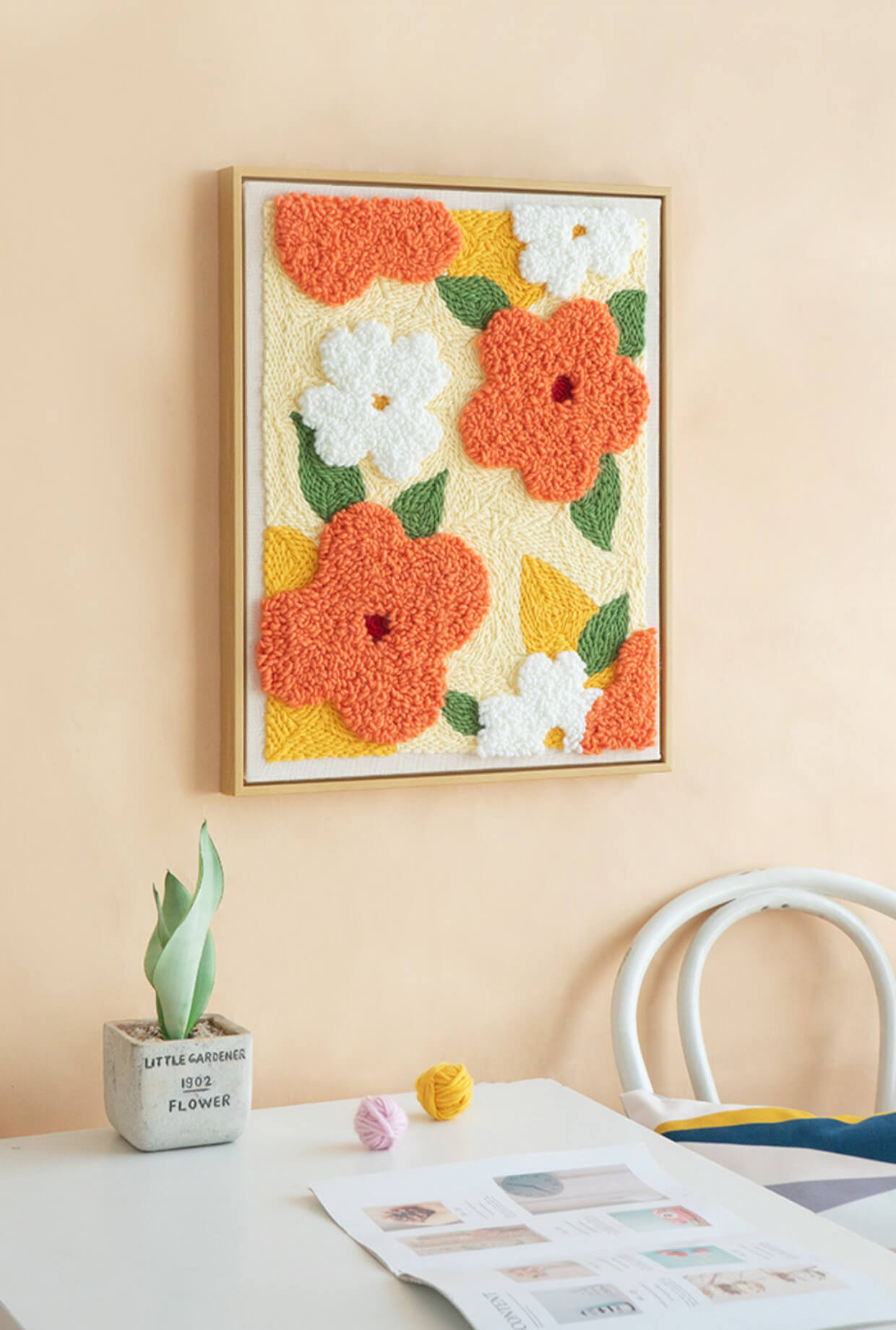 Bayline™ | Heldere Bloesems Punch Naaldenset Met Garen