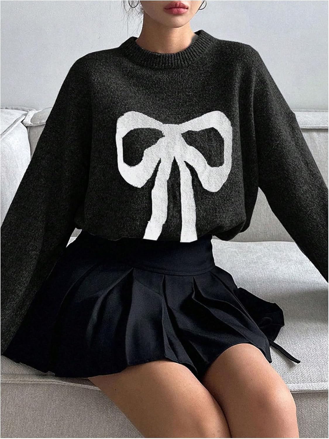 Bayline™ |  Strik-Knoop Oversized Gebreide Trui