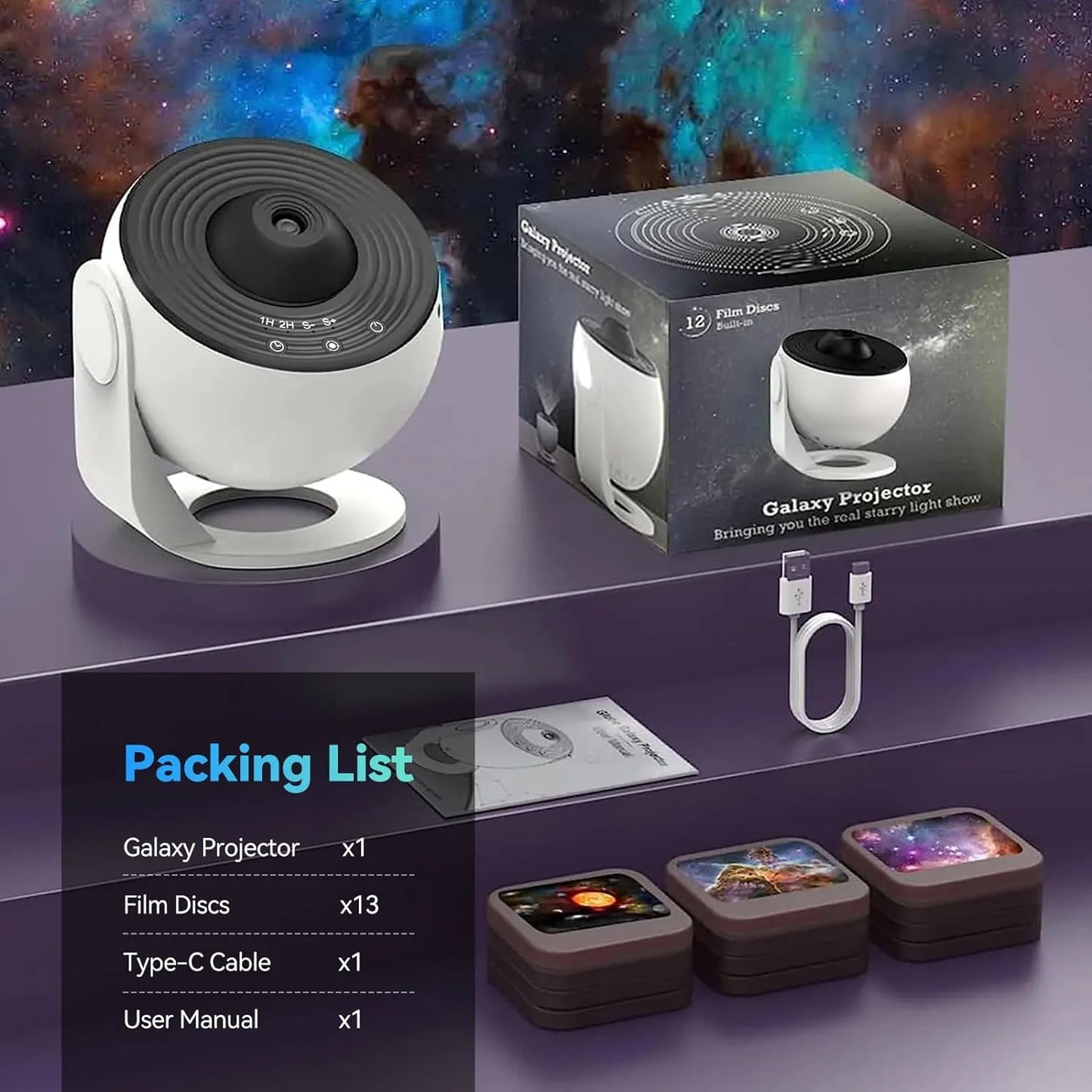 CosmicDreams™ | Dé lamp voor jong en oud, voor ontspanning of liefhebbers van astronomie!